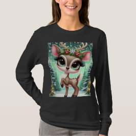 Enchanted Forest Reindeer Princess Tシャツ