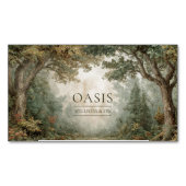 Enchanted Forest Rustic Painterly Landscape マグネット名刺 (正面)