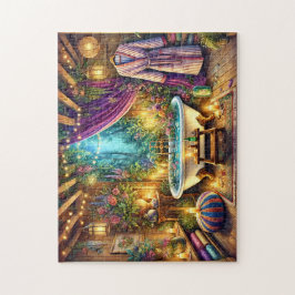 Enchanted Forest Spa Bath Candlelit Garden ジグソーパズル