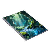 Enchanted Forest Stream Spiral Notebook ノートブック (右側)