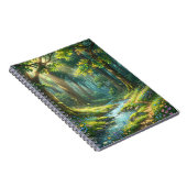 Enchanted Forest Stream Spiral Notebook ノートブック (右側)