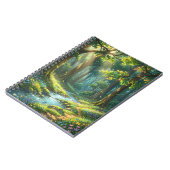 Enchanted Forest Stream Spiral Notebook ノートブック (左側)