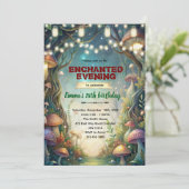 Enchanted Forest Theme Quince invitation 招待状 (スタンド正面)