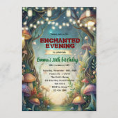 Enchanted Forest Theme Quince invitation 招待状 (正面)