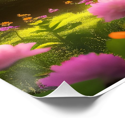 Enchanted Forest Waterfall ポスター (コーナー)