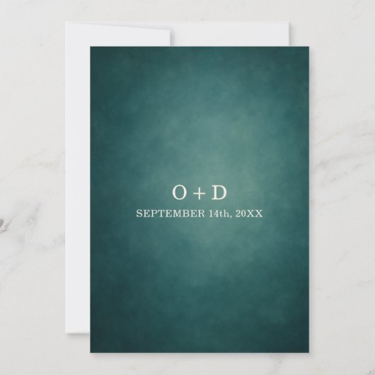 Enchanted Forest Whimsical Wedding 招待状 (裏面)