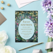 Enchanted Forest Wild Roses Woodland Sweet 16 アクリル招待状 (インサイチュ (ウェディング))