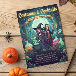 Enchanted Forest Witchy Brew Costumes & Cocktails  招待状