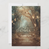 Enchanted Forest Woodland Storybook Baby Shower 招待状 (正面)