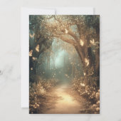 Enchanted Forest Woodland Storybook Baby Shower 招待状 (裏面)