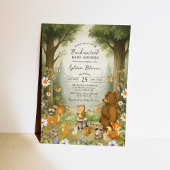 Enchanted Forest Woodland Storybook Baby Shower 招待状
