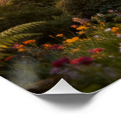 Enchanted Garden at Dawn Majestic Trees ポスター (コーナー)