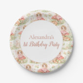 Enchanted Garden Fairy Birthday ペーパープレート (正面)