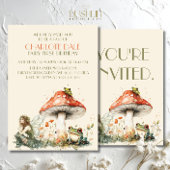 Enchanted Garden Fairy First Birthday 招待状