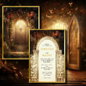 Enchanted Garden Gate Wedding Invitation 招待状