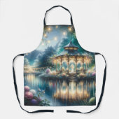 Enchanted Garden Gazebo Twilight Reflection エプロン (正面)