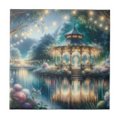 Enchanted Garden Gazebo Twilight Reflection タイル (正面)