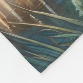 Enchanted Garden Gazebo Twilight Reflection フリースブランケット (角)