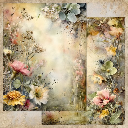 ENCHANTED GARDEN JOURNAL SCRAPBOOK PAPER