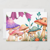 Enchanted Garden Mushroom Birthday Party Invite 招待状 (裏面)