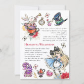 Enchanted Garden Story Tea Party Invitation 招待状 (正面)