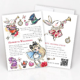 Enchanted Garden Story Tea Party Invitation 招待状