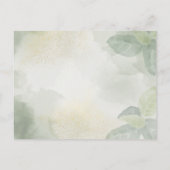 Enchanted Garden String Lights Save the Date 案内ポストカード (裏面)