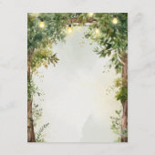 Enchanted Garden String Lights Wedding Details エンクロージャーカード (裏面)