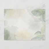 Enchanted Garden String Lights Wedding Invitation  インビテーションポストカード (裏面)