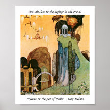 Enchanted garden vintage illustration Kay Nielsen