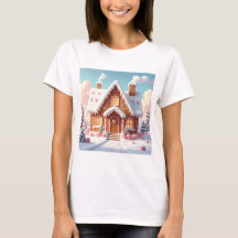 Enchanted Gingerbread House in Pastel Winter 