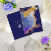 Enchanted Gothic Floral Wedding Invitation 招待状