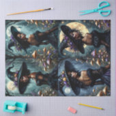 Enchanted Gothic Witches w Mushrooms & Moonlight 薄葉紙 (クラフト)