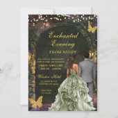 Enchanted Green Forest Prom Invitation 招待状 (正面)