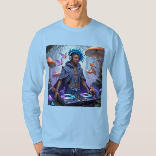 Enchanted Groove: Mystical DJ Sleeveデザイン Tシャツ (正面)