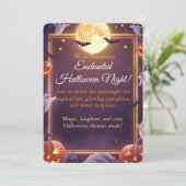Enchanted Halloween Night Invitation Card 招待状 (スタンド正面)