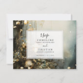 Enchanted Hanging Lanterns Wedding 出欠カード (正面)