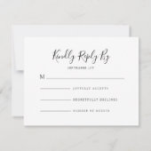 Enchanted Hanging Lanterns Wedding 出欠カード (裏面)