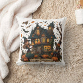 Enchanted Haunted House Halloween クッション (ブランケット)