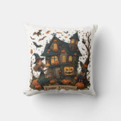 Enchanted Haunted House Halloween クッション (正面)