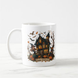 Enchanted Haunted House Halloween コーヒーマグカップ
