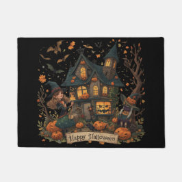 Enchanted Haunted House Halloween ドアマット