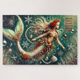 Enchanted Holiday Mermaid Christmas Fantasy ジグソーパズル