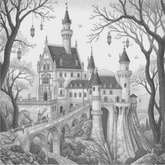 Enchanted Ink Dreams: Black & White Fairy Tale  シール (正面)