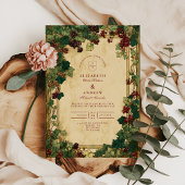 Enchanted Ivy Greenery Wedding 招待状