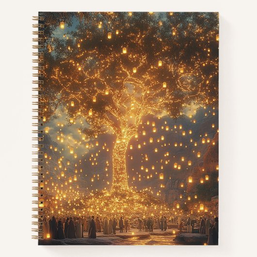 Enchanted Lantern Tree Notebook ノートブック (正面)