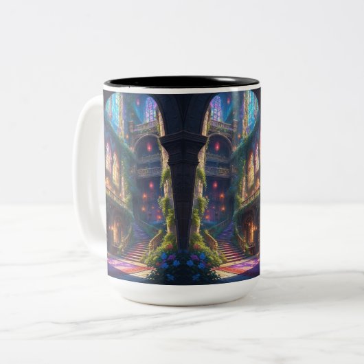 Enchanted Library Mug ツートーンマグカップ (正面左)