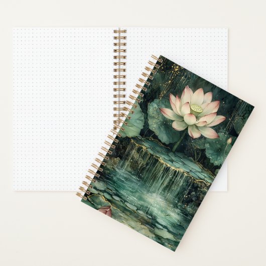 Enchanted Lotus Fountain Bullet Notebook ノートブック (内側)
