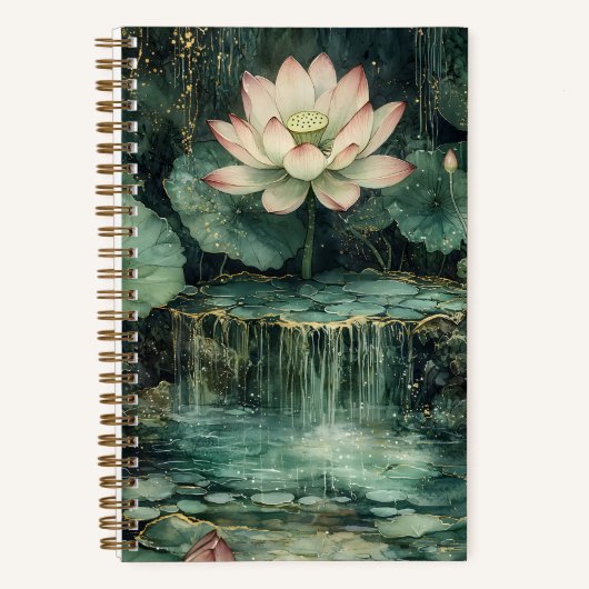 Enchanted Lotus Fountain Bullet Notebook ノートブック (正面)