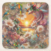 Enchanted Magical Fantasy Creations スクエアペーパーコースター (正面)